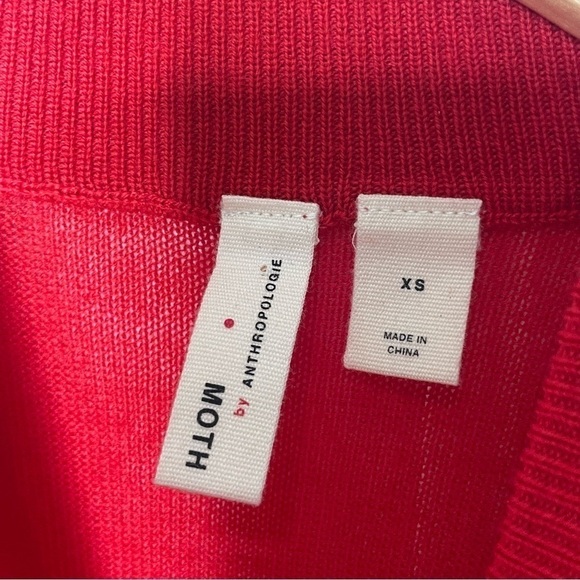 Anthropologie Moth Wool Blend Mock Neck Turtleneck XS -158 - Picture 5 of 6